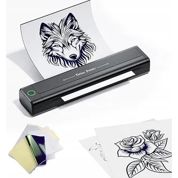 Tiskárna Přenosná termální tiskárna A4 s Bluetooth pro tetování