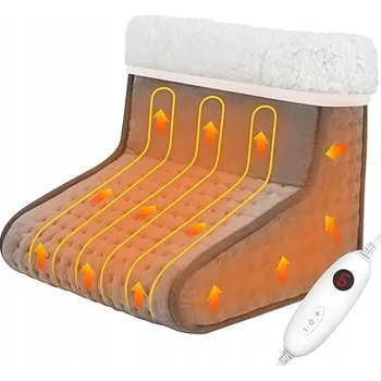 ELEKTRYCZNY BUT OGRZEWACZ DO STÓP OHŘÍVAČ NOHOU MĚKKÝ FLEECE VYHŘÍVANÁ DEKA