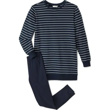 Dámské noční prádlo 693908 - Tchibo - Pyžamo s legínami - pro ženy - vel. M 40/42 - barva: modrá/s proužky