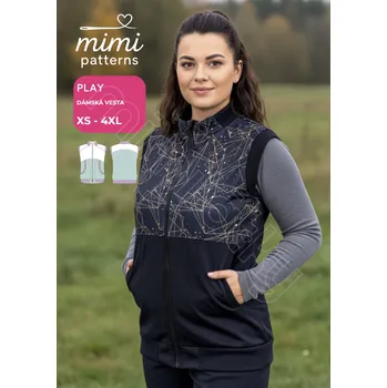 Nit Dámský komerční střih, Vesta, Play - Tištěný střih