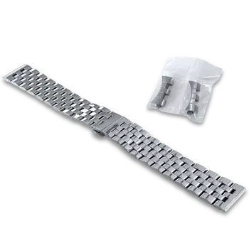 Módní doplněk LAVVU LS1CS20 Masivní stříbrný ocelový řemínek - 20 mm