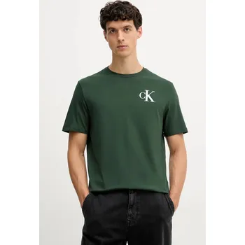 Pánské tričko Bavlněné tričko Calvin Klein Jeans LV04RD865G zelená 79X, vel. S