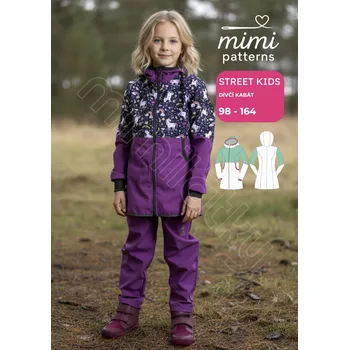 Dívčí kabát Dětský komerční střih, Dívčí kabát, Street Kids - Projektor (A0)