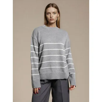 Dámské oblečení Sinsay - Pruhovaný svetr - šedá - 237GT-09P - 237GT-09P-XS