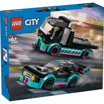 Hračka LEGO CITY Auto kamión se závodním autem 60406 STAVEBNICE | 30887