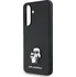 Pouzdro na mobilní telefon Karl Lagerfeld PU Saffiano Metal Karl and Choupette pro Samsung Galaxy A56, černé