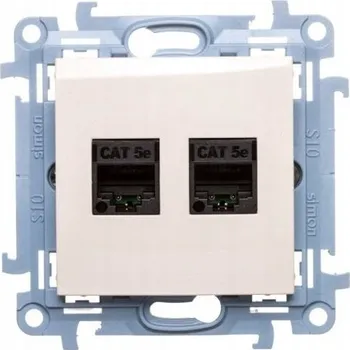 Elektrická zásuvka Internetová zásuvka nástěnná Kontakt-simon bílá