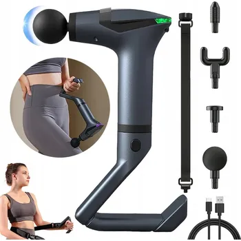 Masážní přístroj MASÁŽNÍ PISTOLE MASÁŽNÍ PŘÍSTROJ BEZPREVODOVÁ NA ZÁDECH KRKU TĚLA NOHOU HLAVY LCD