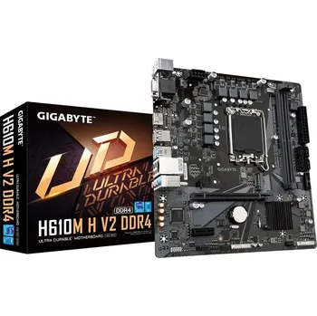 Základní deska GIGABYTE MB Sc LGA1700 H610M K V2, Intel H610, 2xDDR4, DP, HDMI, mATX H610M K V2