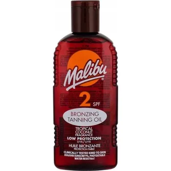 Opalování Malibu Opalovací olej pro zhnědnutí pokožky SPF 2 200 Ml