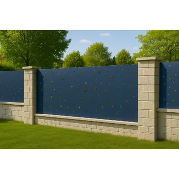 Plot Designový panel s ohyby – 190x90 cm, antracit, vzor kruhy M