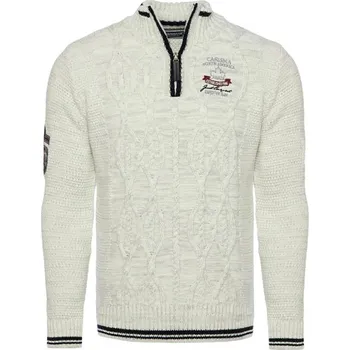 Pánský svetr CARISMA svetr pánský 7804 véčko XL ecru
