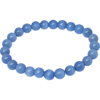 Náramek Ulexit poměnkově modrý, náramek 8 mm kuličky