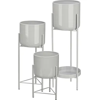 Květináč Giftdecor Sada květináčů v různých velikostech, kov, 3 ks