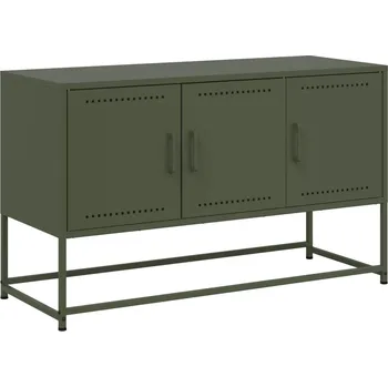 Komoda Komoda VidaXL 100,5 x 39 x 60,5 cm, barva olivová