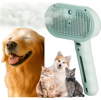 Kosmetika pro psa ELEKTRICKÝ PAŘNÍ KARTÁČ NA ČESÁNÍ SRSTI PSA KOČKY SAMOČISTÍCÍ