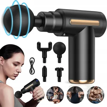 Masážní přístroj MASÁŽNÍ PISTOLE masážní přístroj na záda, tělo, nohy, krk, chodidla, 6 rychlostí