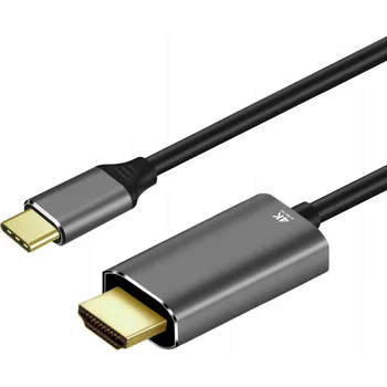 Datový kabel KABEL ADAPTÉR USB-C na HDMI 2.0 4K 60Hz OPLETENÝ 1.8m