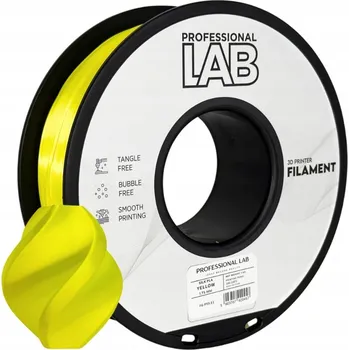 3D tisk Filament Prof. Lab Silk PLA 1,75 mm 1 kg Žlutý | Yellow