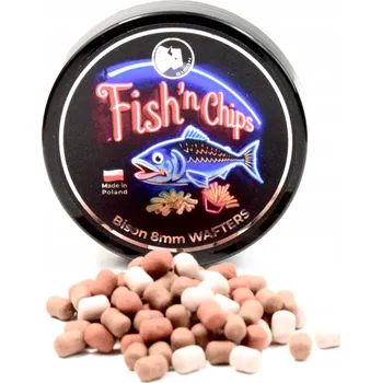 Boilies Bison Fish’n Chips 8mm wafters dumbels nástraha method feeder sinking bomb