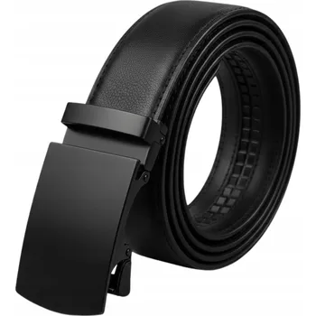 Opasek Černý Kožený Opasek s přezkou pro muže - exkluzivní Dárek pro něj