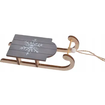 Obraz Dřevěné sáně 15 cm šedé HDA-8418_G