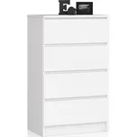 KOMODA K 60 cm 4 ZÁSUVKY PK BÍLÁ