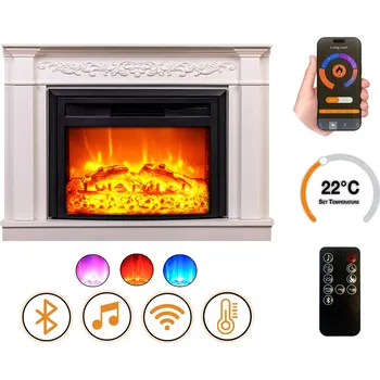 Elektrický krb DLC Home Torino EF 4, rohový