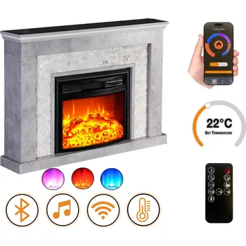 Elektrický krb DLC Home Retro Concrete EF 4