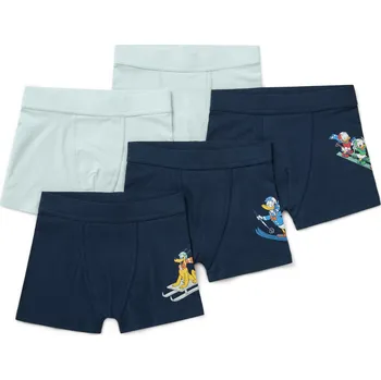 Pánské spodní prádlo 712560 - Tchibo - Dětské boxerky »Mickey and Friends« - pánské - vel. 98/104 - barva: modrá/s potiskem