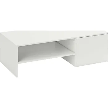 Obývací pokoj Konferenční stolek se skrytou odkládací poličkou 110 x 52 x 36 cm | bílý