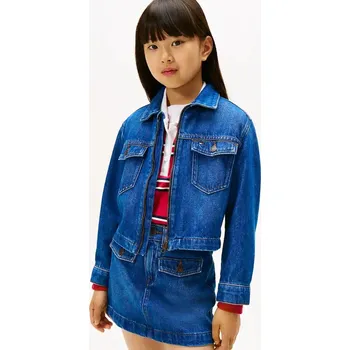 Chlapecká bunda Dětská riflová bunda Tommy Hilfiger KG0KG09002.9BYA modrá 55X, vel. 176