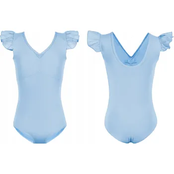 Dámské spodní prádlo BALETNÍ TRIKOT S VOLÁNKY SVĚTLE MODRÁ VELIKOST 120