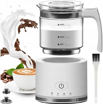 Šlehač mléka ELEKTRICKÝ NAPĚŇOVAČ MLÉKA BÍLÝ 500ML S AUTOMATICKÝM VYPNUTÍM