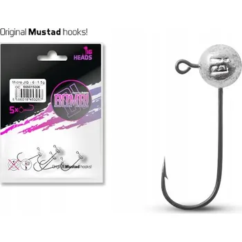 Rybářský háček Jigová hlavička Delphin Bomb! Mustad 7,5g Velikost 4/0 5ks