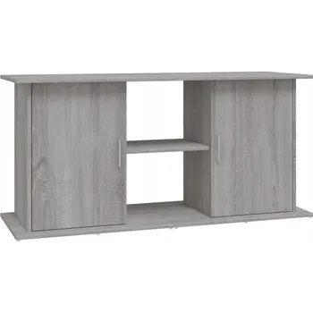 Akvárium Stojan pod akvárium 121 x 41 x 58 cm šedý dub sonoma se skříňkou