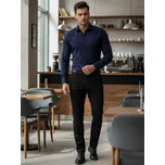 Tmavě modrá elegantní pánská košile DX2477 Velikost: M