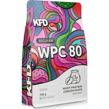 Protein KFD WPC 80 Protein prášek 750g příchuť LATTE (káva)