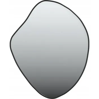 Zrcadlo Zrcadlo Nástěnné Kosmetické s Rámem z PVC, Černé, 60x50 cm