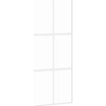 Interiérové dveře Posuvné skleněné dveře 90x205 cm bílé z tvrzeného skla