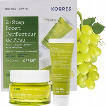 Kosmetická sada Dárková sada pro péči o obličej Krém 40 ml Maska 20 ml Korres Grape