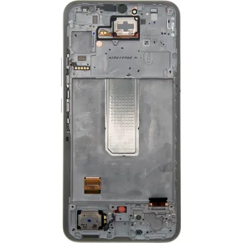 LCD + dotyk + přední kryt pro Samsung Galaxy A34 5G, awesome silver (Service Pack) + DOPRAVA ZDARMA