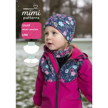 Nit Dětský komerční střih, Nákrčník, Snap - Tištěný střih