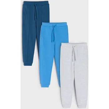 Dětská móda Sinsay - Sada 3 kalhot joggers - námořnická modrá - 508AY-59X - 508AY-59X-128