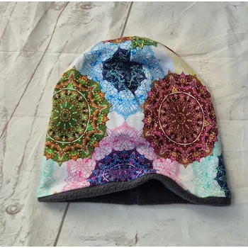 Kojenecká čepice Yháček Šmoulí čepička Yháček, Mandaly, flís, vel. XS Velikost:: XS