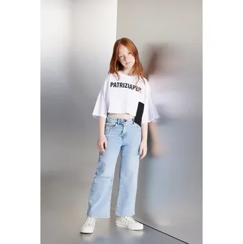 Chlapecké kalhoty Dětské rifle Patrizia Pepe CA52 7P0378 modrá 50X, vel. 140