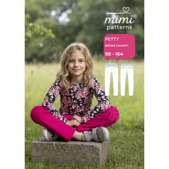 Nit Dětský komerční střih, Kalhoty, Petty - Tištěný střih