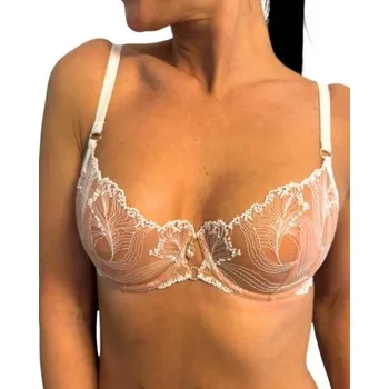 Podprsenka Dámská luxusní krajková podprsenka Pleasure State P20-1373V šampáňo 75E