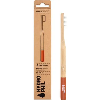Zubní kartáček Hydrophil Bambusový kartáček (medium) - zelený - 100% z obnovitelných zdrojů Varianta: červený - 100% z obnovitelných zdrojů