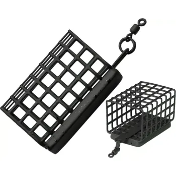 Krmítko pro ryby Hranaté feeder krmítko 60g (Přírodní olivově zelený odstín)